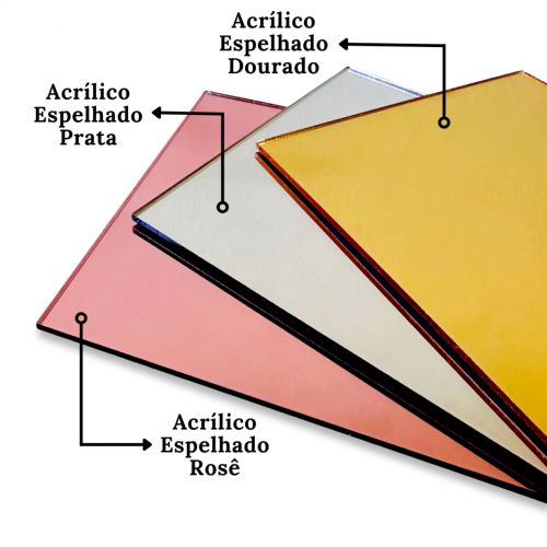 Acrílico Dourado 2MM